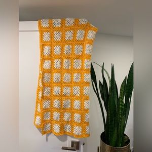 Boho afghan crochet blanket throw